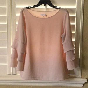 Calvin Klein soft peach pull over top